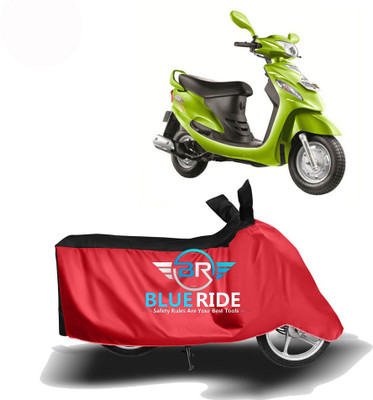 BLOERIDE Two Wheeler Cover for Mahindra(Rodeo RZ, Red, Black)