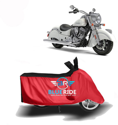 BLUERDE Two Wheeler Cover for Indian(Chief Classic, Red, Black)