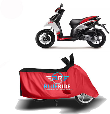 BLORIDE Two Wheeler Cover for Aprilia(SR 150, Red, Black)