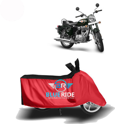 BLUERDE Two Wheeler Cover for Royal Enfield(Twin spark, Red, Black)