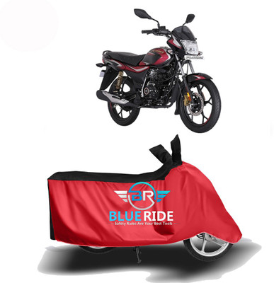 BLUERDE Two Wheeler Cover for Bajaj(Platina 110 H-Gear, Red, Black)