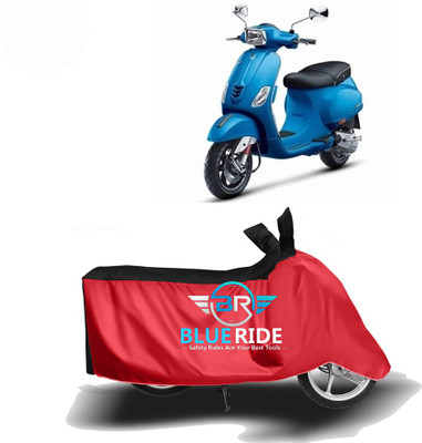 BLOERIDE Two Wheeler Cover for Vespa(Vespa SXL, Red, Black)
