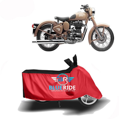 BLORIDE Two Wheeler Cover for Royal Enfield(Classic Desert Storm, Red, Black)