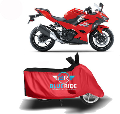 THE REAL ARV Waterproof Two Wheeler Cover for Kawasaki(Ninja, Red, Black)