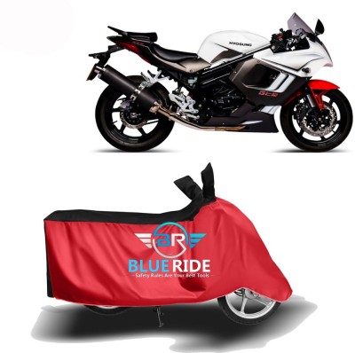 THE REAL ARV Waterproof Two Wheeler Cover for Hyosung(GT650R, Red, Black)