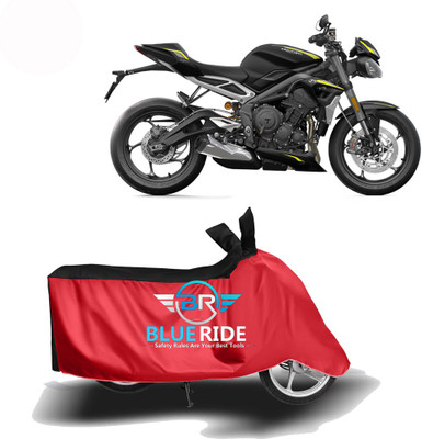 BLOERIDE Two Wheeler Cover for Triumph(Street Triple RS, Red, Black)