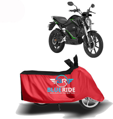BLOERIDE Two Wheeler Cover for Revolt(RV 300, Red, Black)