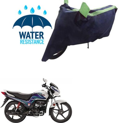 RONISH Waterproof Two Wheeler Cover for Hero(Splendor NXG, Black, Green)