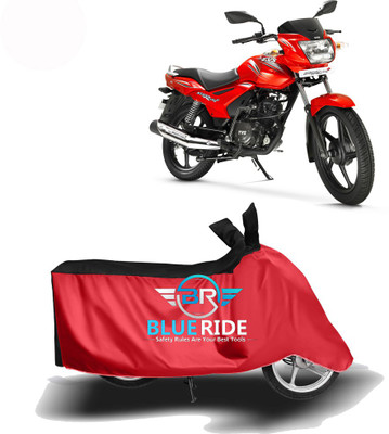 BLUERDE Two Wheeler Cover for TVS(Star City Plus, Red, Black)