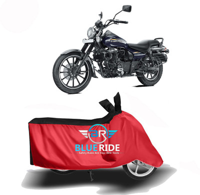 BLUERDE Two Wheeler Cover for Bajaj(Avenger 150 Street, Red, Black)