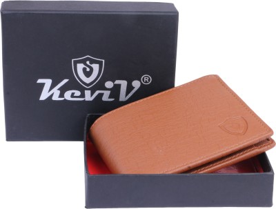Keviv Men Casual Tan Artificial Leather Wallet(3 Card Slots)