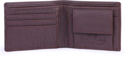 Keviv Men Casual Brown Artificial Leather Wallet(3 Card Slots)