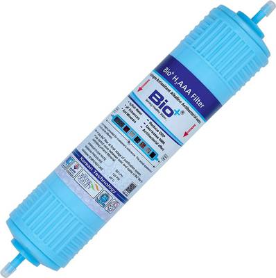 DILOOK Bio+ H2 AAA Alkaline Filter 11 inches Best Quality 9.5 pH -250 ORP Adds Hydrogen Anti Oxidant Compatible with All RO and Water Purifiers 8000 Liter Capacity Solid Filter Cartridge Solid Filter Cartridge