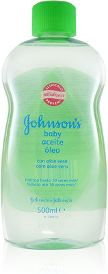 JOHNSON'S Made in Italy Aloe Vera Baby Oil 500ml(500 ml)