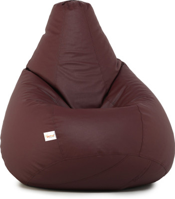 Sattva XXL Classic Teardrop Bean Bag  With Bean Filling(Maroon)