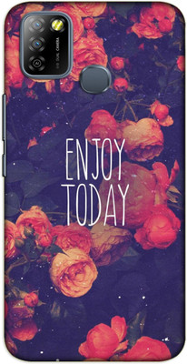 iprinto Back Cover for Infinix Hot 10 Play Enjoy Today Back Cover(Purple, Grip Case, Pack of: 1)