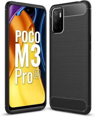 SRT Back Cover for Poco M3 Pro(Black, Pack of: 1)