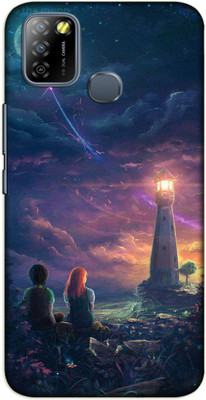 iprinto Back Cover for Infinix Hot 10 Play Love Theme Back Cover(Blue, Grip Case, Pack of: 1)