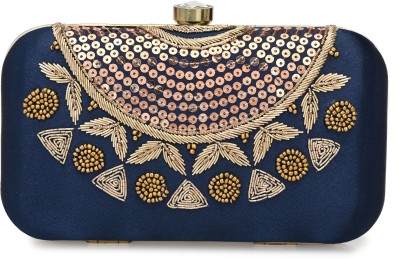 FOR THE BEAUTIFUL YOU Party Blue  Clutch