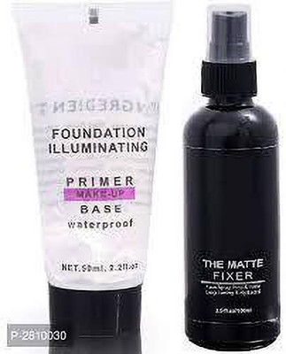 angelie Most Beautiful Trending Fixer combo with Primer - 150 ml (Transparent)… Primer  - 150 ml(Water white)