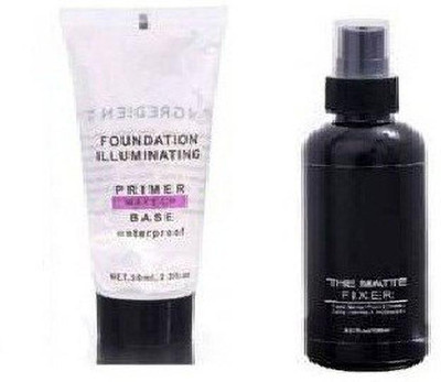 VISYA BEAUTY Makeup Fixer combo with Tube Primer (2 Items in the set)(2 Items in the set)