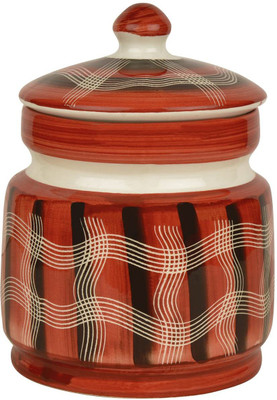 ARDVAN INDIA Ceramic Pickle Jar  - 1250 ml(Multicolor)