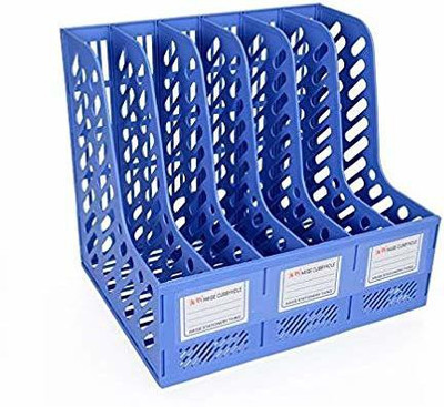 Marrone Plastic File Rack(Set Of 1, Multicolor)