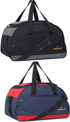 STRONG LIFE (Expandable) Black & Blue 35 liters Duffle , luggage combo ( set of 2) Duffel Without Wheels