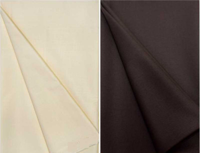 Pri & Su CottLinns Cotton Blend Solid Shirt & Trouser Fabric