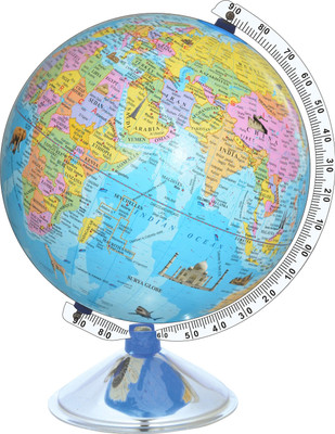MITTAL GLOBE_808_WM DESK AND TABLE TOP POLITICAL World Globe(MEDIUM BLUE)