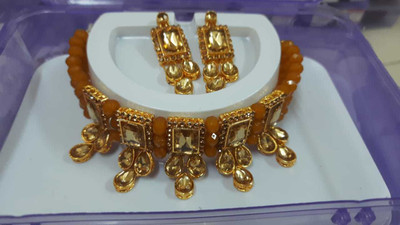 CATALYST Alloy Yellow Jewellery Set(Pack of 1)