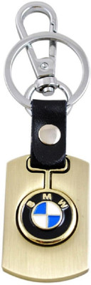 Americ Style Metallic Swinging Logo Locking Keychain - GOLDEN Key Chain