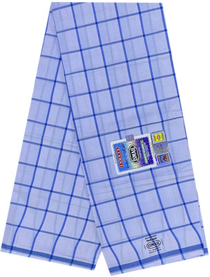 ISMAIL Checkered White, Blue Lungi