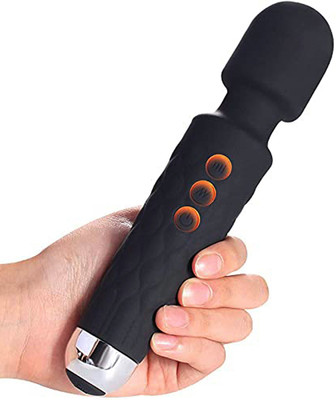 APPGEN 8 Variable Speeds 20 Different Speed Multi Speed Cordless Rechargeable Vibrator Massage for Female Personal Body Massagers Machine With Vibration modes & Water Resistant Massager Massager(Black)