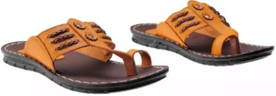 FLITE Men Sandals(Tan , 6)
