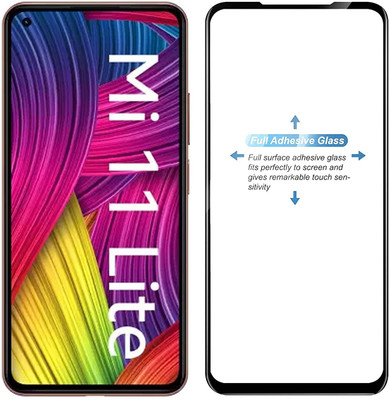 GDBUY Edge To Edge Tempered Glass for Mi 11 Lite, Mi 11 Lite 5G(Pack of 1)