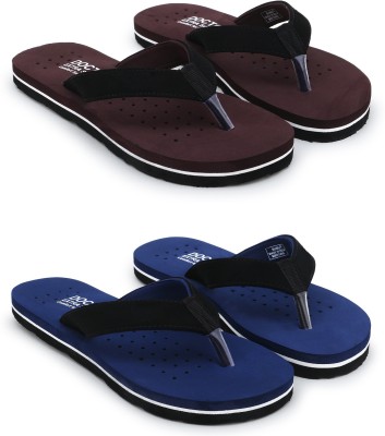 Tellinn Women Slippers(Maroon, Blue , 4)