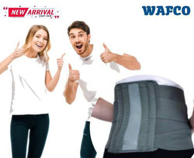 WAFCO Best Orthopedic Solution LS Belt Contoured Back Pain Relief. Men & Women Back / Lumbar Support(Grey)
