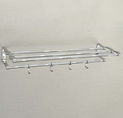 deeplax TOWEL RACK/TOWEL HOLDER/TOWEL STAND/TOWEL HANGER/TOWEL BAR/TOWEL ROD/TOWEL BAR ROBE STAINNY 18 INCHES (1.5 FEET) CHROME FINISHED SILVER Towel Holder(Stainless Steel)