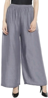 AREEBA COLLECTION Flared Women Grey Trousers