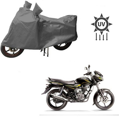 Atulit enterprises Waterproof Two Wheeler Cover for Bajaj(Discover 100 DTS-i, Grey)