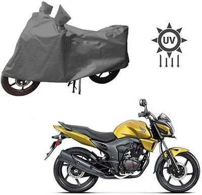 Atulit enterprises Waterproof Two Wheeler Cover for Honda(CB Trigger, Grey)