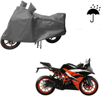 HYBRIDS COLLECTION Waterproof Two Wheeler Cover for KTM(RC 200, Grey)