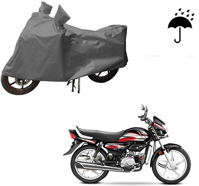 HYBRIDS COLLECTION Waterproof Two Wheeler Cover for Hero(CD deluxe, Grey)