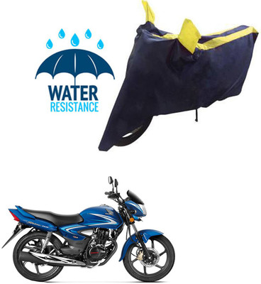 RONISH Waterproof Two Wheeler Cover for Honda(CB Shine, Black, Yellow)