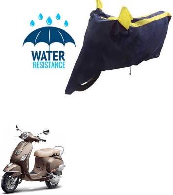 RONISH Waterproof Two Wheeler Cover for Piaggio(Vespa VXL, Blue, Yellow)