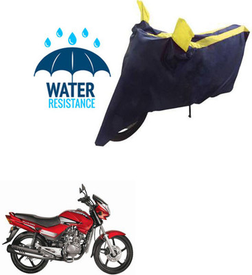 RONISH Waterproof Two Wheeler Cover for Hero(Ambition, Black, Yellow)