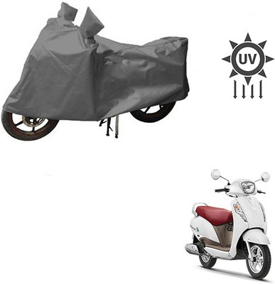 Atulit enterprises Waterproof Two Wheeler Cover for Suzuki(Access, Grey)