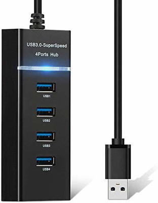 SINGING NOISE Hi-Speed 4 Port USB Hub Adapter for Charging + High Speed Data Transfer + USB Extension Ports,1 TBPS Support Laptop Accessory(Black) SINGING NOISE Hi-Speed 4 Port USB Hub Adapter for Charging + High Speed Data Transfer + USB Extension Ports,1 TBPS Support Laptop Accessory(Black)