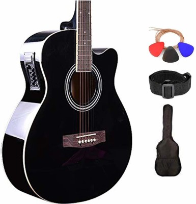 KADENCE KAD-BLK-EQ-C (with online Courses) Acoustic Guitar Spruce Rosewood Right Hand Orientation(Black)